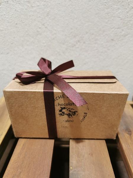 Ballotin de pralinés avec enrobage en chocolat au lait